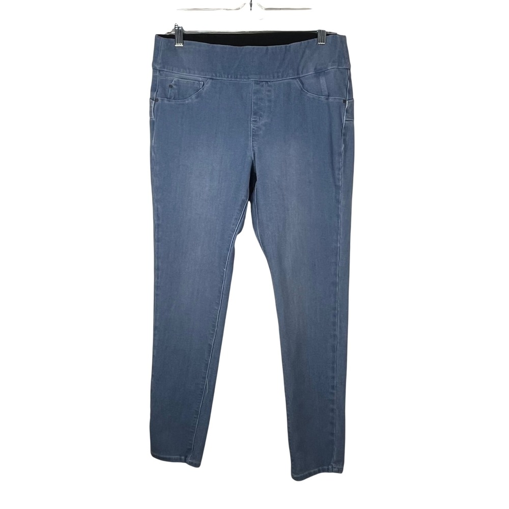 Laurie Felt Pull On Skinny Jeans‎ Womens Light Wash Blue Stretch Denim Medium